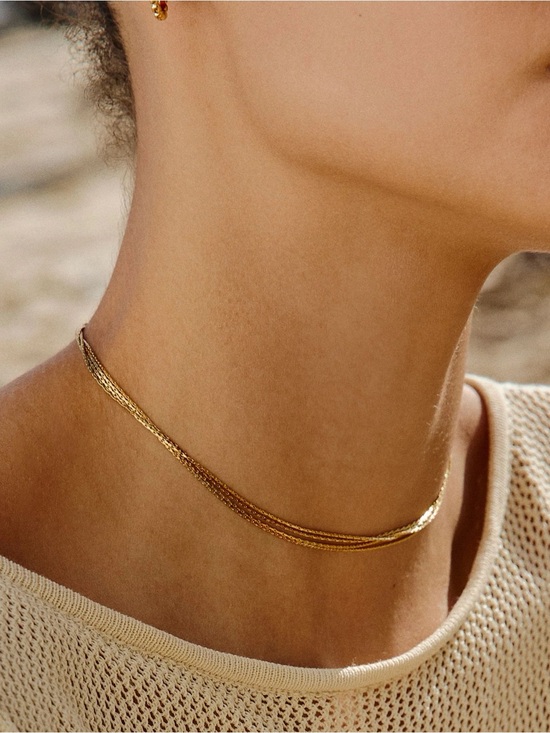 Atolea Jewelry - Atolea Jewelry "RIVIERA" LAYERED CHOKER